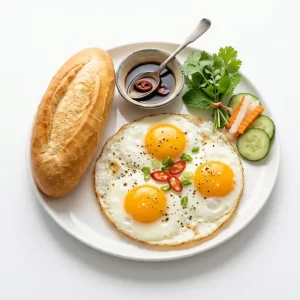 Bánh mì ốp lết 3 trứng gà ta