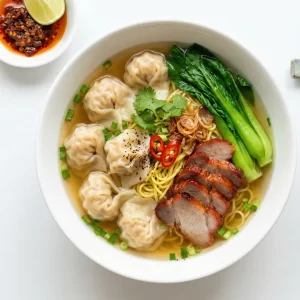 Mì hoành thánh xá xíu