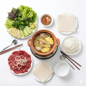 Bắp bò nhúng giấm