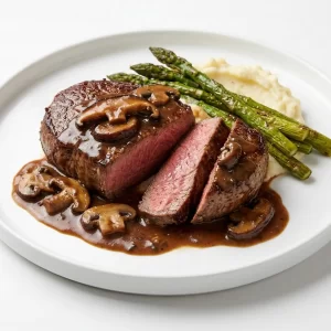 Bò Fuji xốt nấm