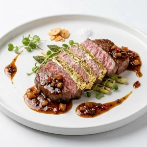 Bò Wagyu Nhật A5 dát vàng xốt XO