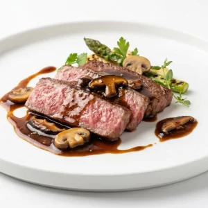 Bò Wagyu Nhật A5 xốt nấm