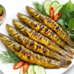Cá chạch nướng nghệ