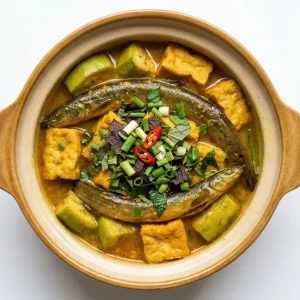 Cá chạch om chuối