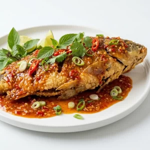 Cá chép giòn xốt Thái