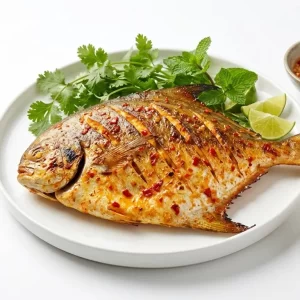 Cá chim nướng muối ớt