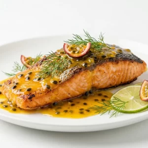 Cá hồi xốt chanh dây