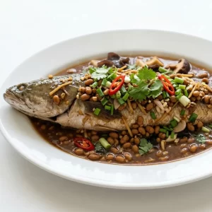 Cá lóc hấp tương tàu