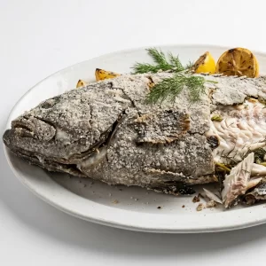 Cá mú đen muối sư nướng