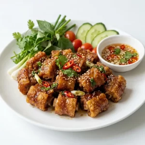 Đuôi heo chiên mắm