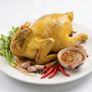 Gà hấp nước mắm Thái nguyên con