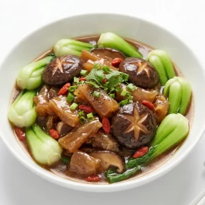 Gân nai xốt nấm đông cô Nhật