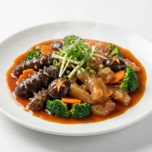 Hải sâm gân nai xốt hồng xíu