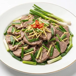 Heo rừng lai hấp hành gừng