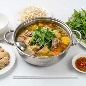 Lẩu gà lá é (Nửa con)