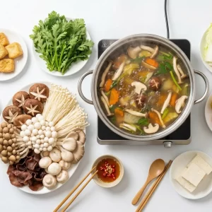 Lẩu nấm tươi chay đặc biệt