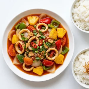 Mực xào chua ngọt