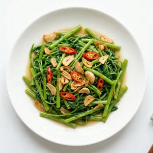 Rau muống xào tỏi