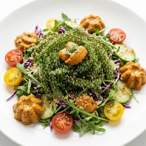 Salad rong nho + Pate nhum