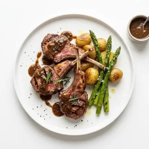 Sườn cừu nướng xốt tiêu