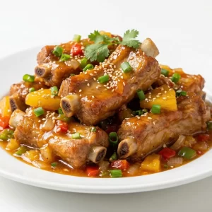 Sườn heo xốt thơm