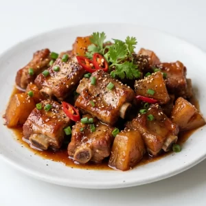 Sườn non kho thơm