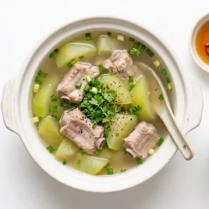 Sườn non nấu đu đủ