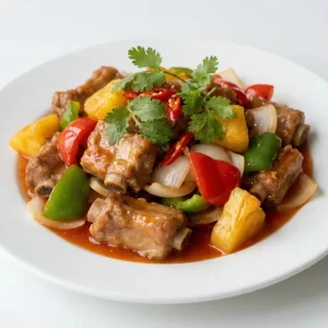 Sườn non xào chua ngọt