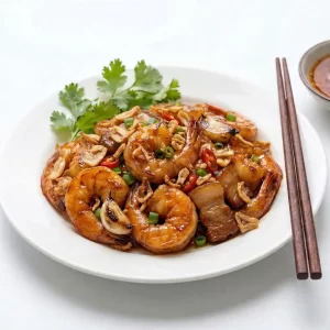 Tôm ram cháy tỏi