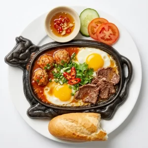 Bò ốp la xíu mại